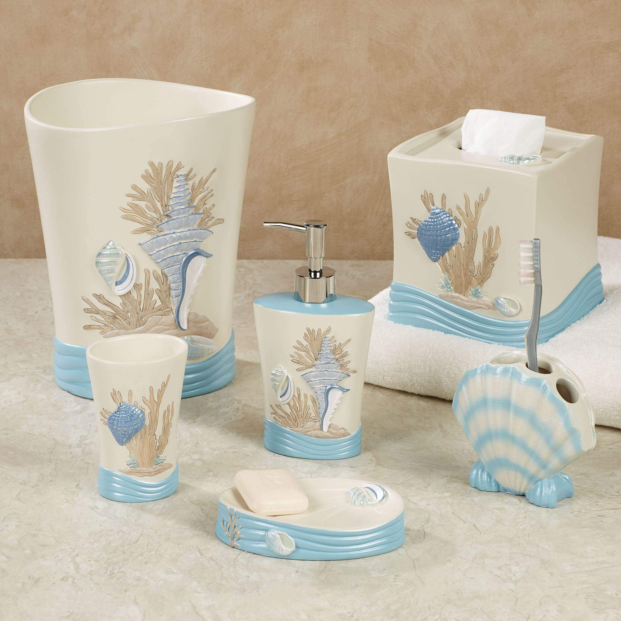 Coastal Bathroom Accessories Bath Accessories – SKL Home