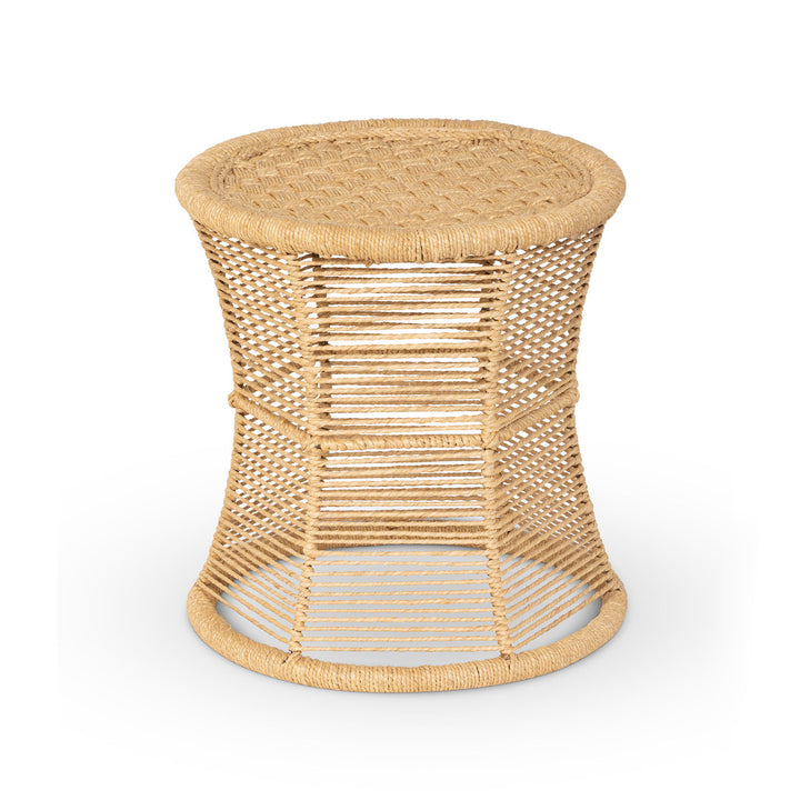 Amelia Woven Rope Side Table | Coastal Compass Home Decor