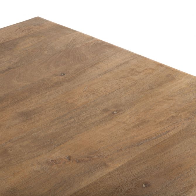 Antique Oak Dining Table Detail - Coastal Compass Home Decor