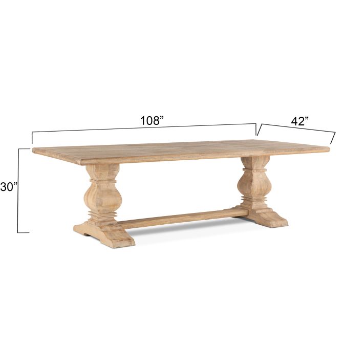 Antique Oak Dining Table Dimensions - Coastal Compass Home Decor