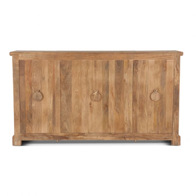 Antique Oak Glass Cabinet Back - Coastal Compass Home Decor