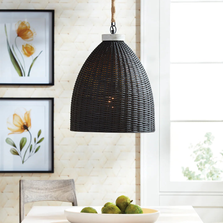 Bali Rattan Pendant Light Fixture