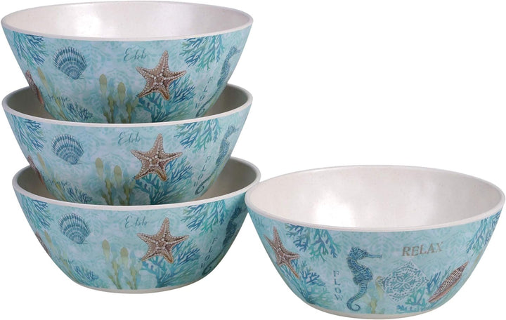 Beach Retreat Bamboo  All Purpose Bowls - Coastal Compass Home Decor