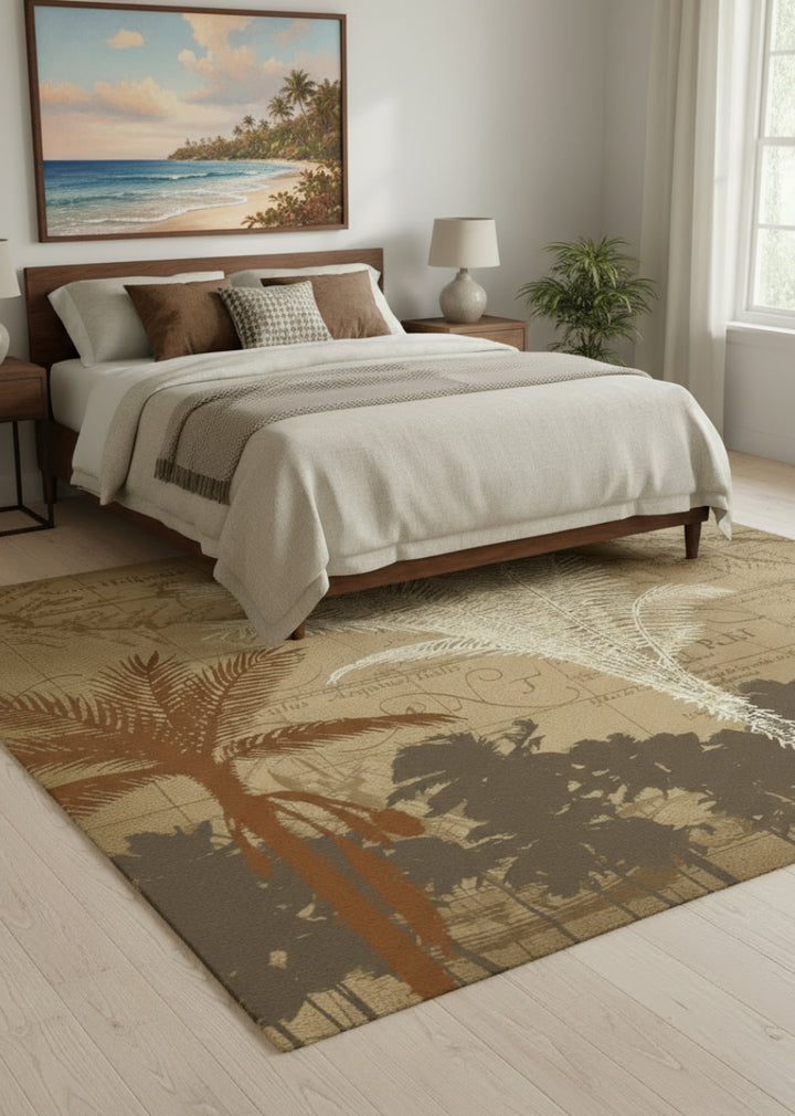 Bermuda Shade Palm Tree Area Rug