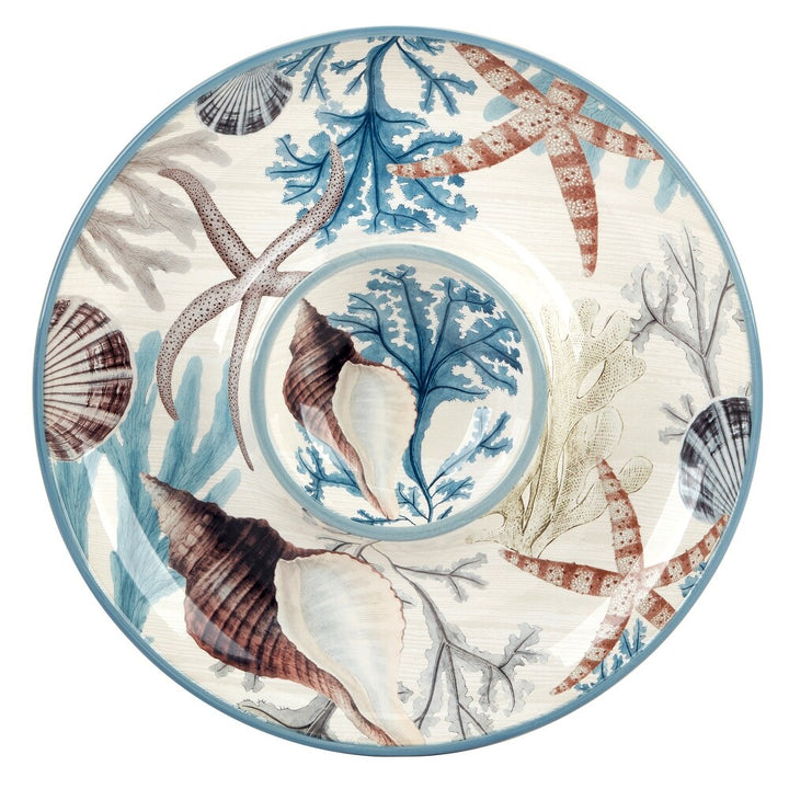 Beyond Waters Chip & Dip Tray - Coastal Compass Home Decor