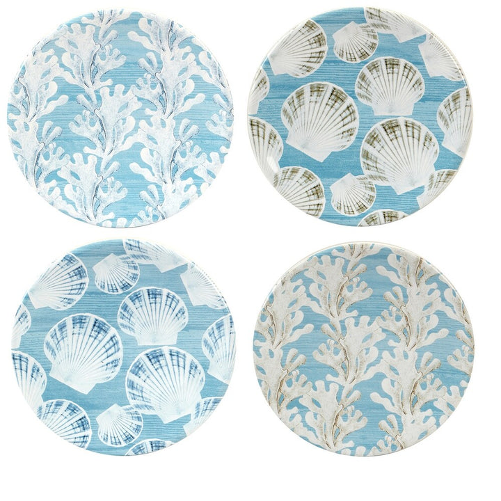 Beyond Waters Canape Plates - Coastal Compass Home Decor