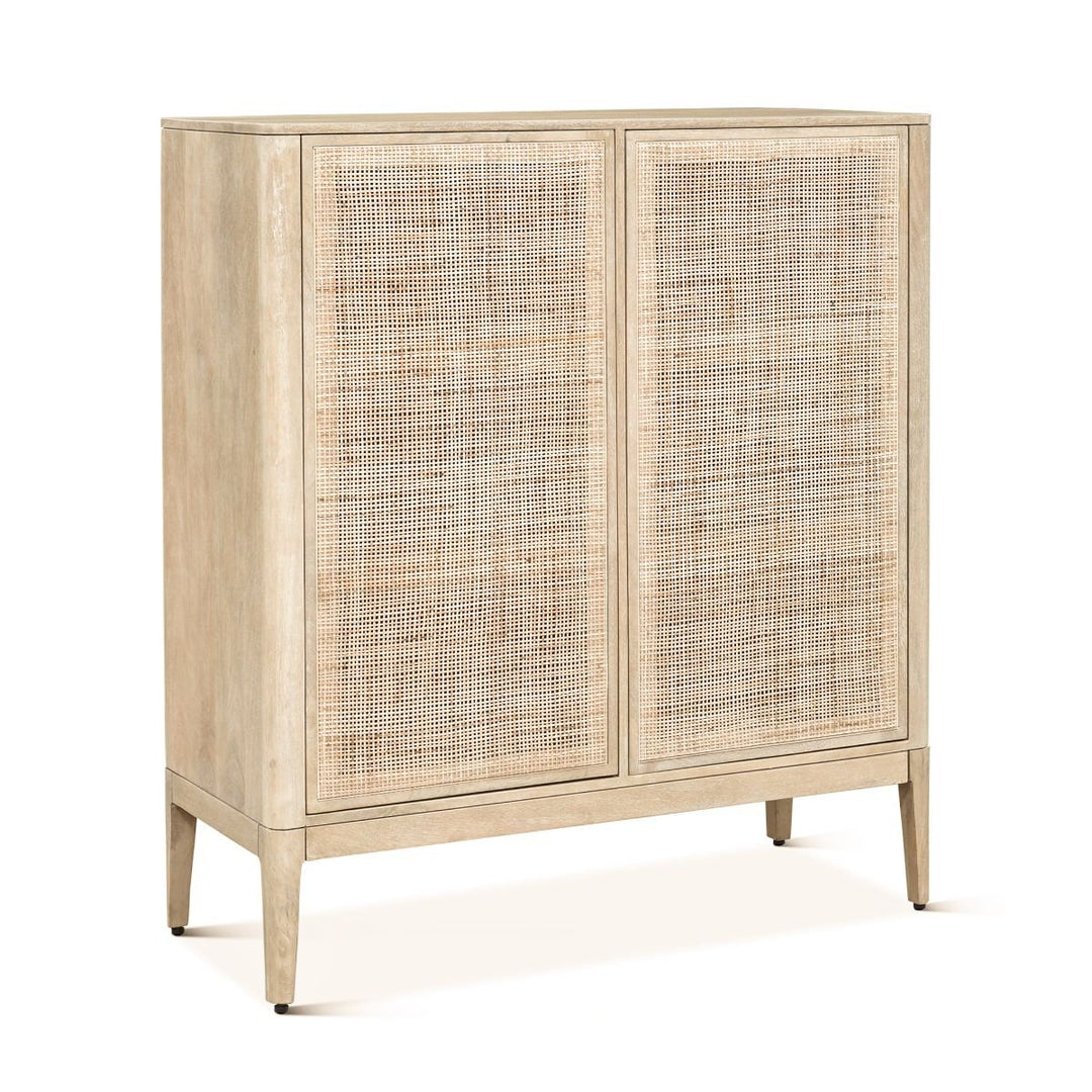 Blanca Mango Wood 2-Door Cabinet