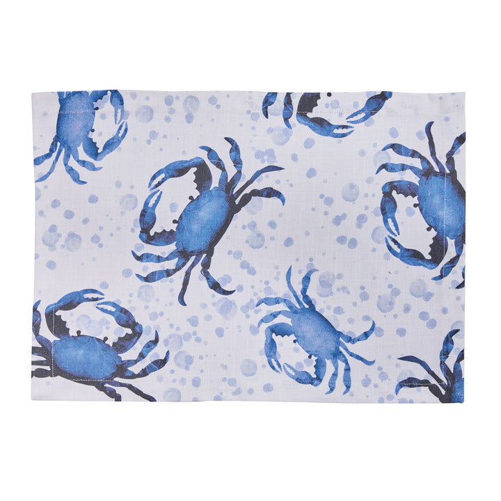 Blue Crabs Placemat Set - Coastal Compass Home Decor