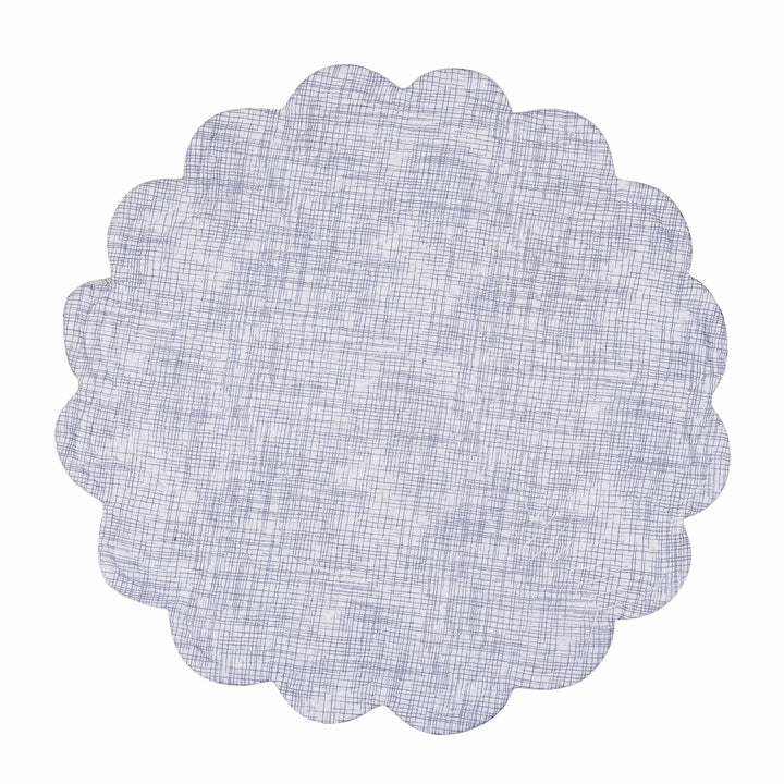 Brunswick Round Placemat Reverse - Cross stitch pattern - Coastal Compass Home Decor