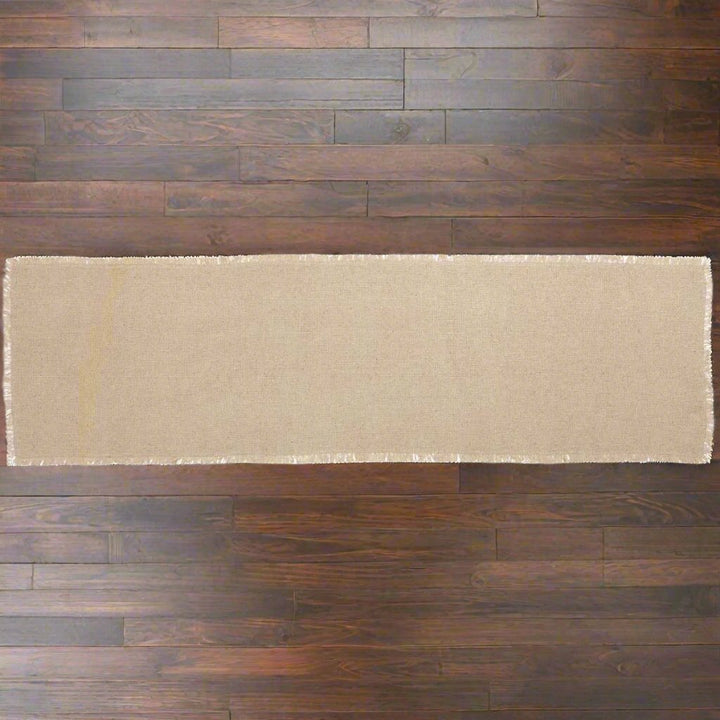 13x48" natural burlap table runner - Coastal Compass Home Decor