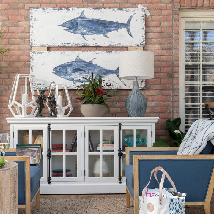 Charleston Fish Canvas Set - Cavas Artwork - Set of 2 - Coastal Compass Home decor