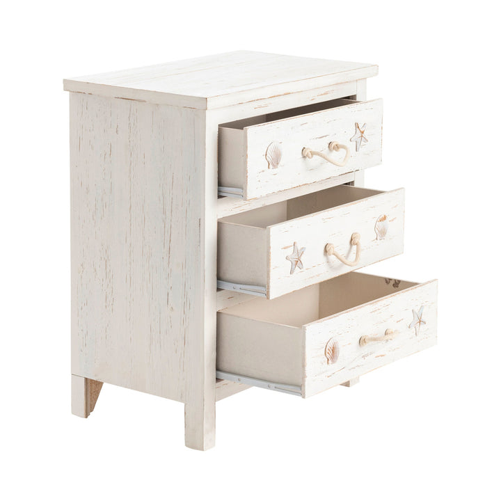 Coastal 3 Drawer Set Dresser