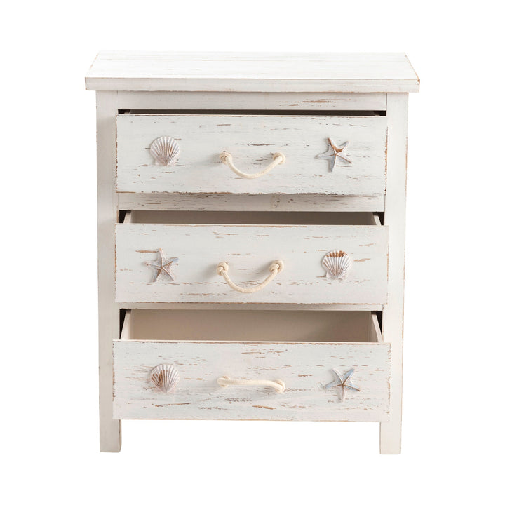 Coastal 3 Drawer Set Dresser