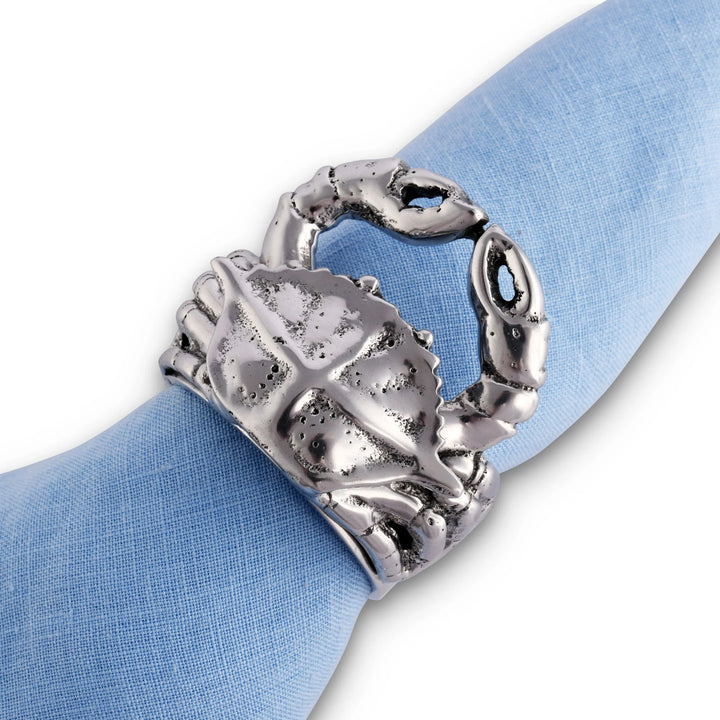 Crab Napkin Rings - Coastal Compass Home Decor