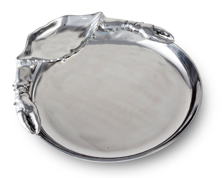 Crab Chip and Dip Tray - Aluminum - Crab Body Dip Tray with Claws - Large Tray - Coastal Compass Home Decor