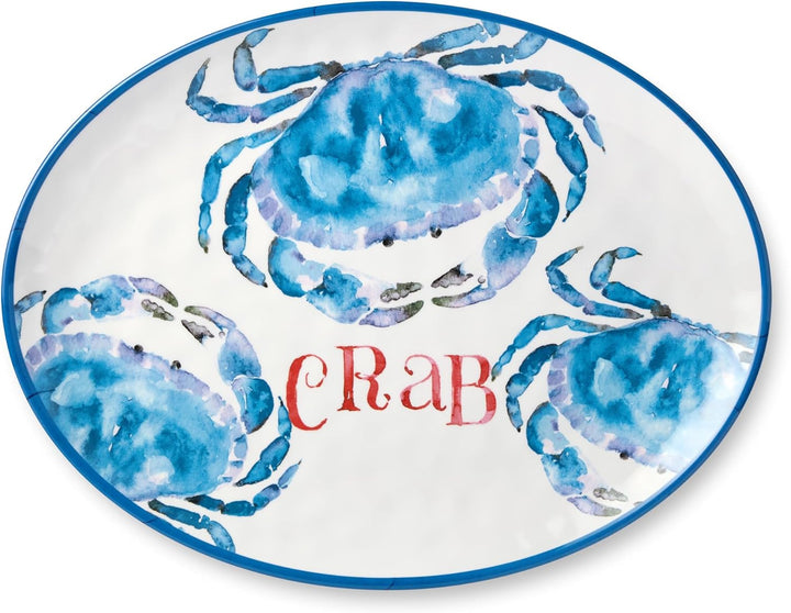 Deep Blue Sea Crab Serving Platters