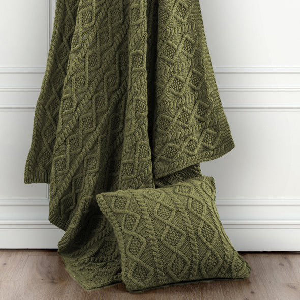 Cable Knit Throw Pillow