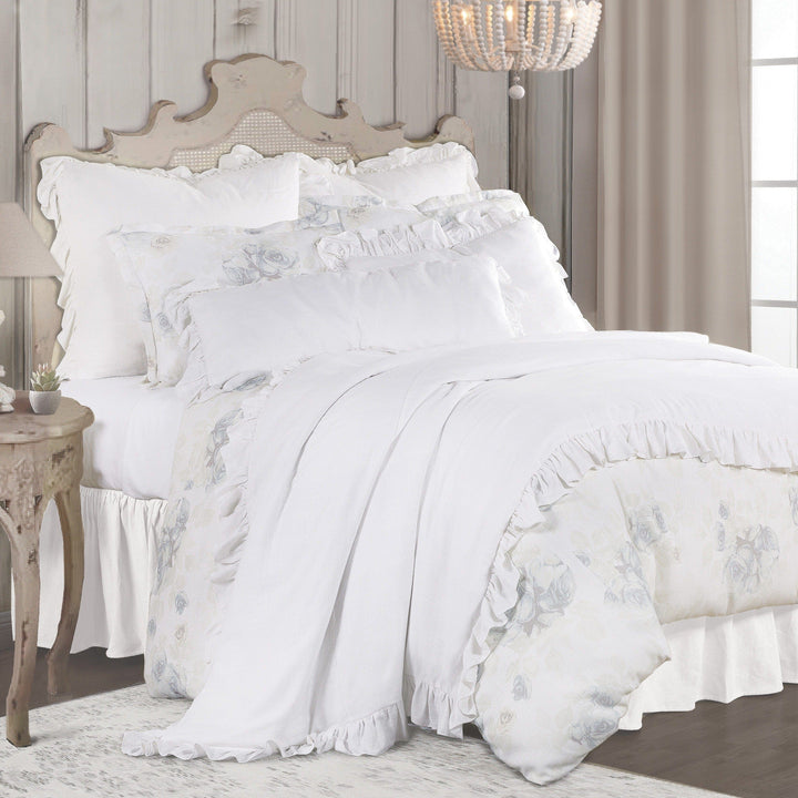 Rosaline Washed Linen Bedding Set from HiEnd Accents