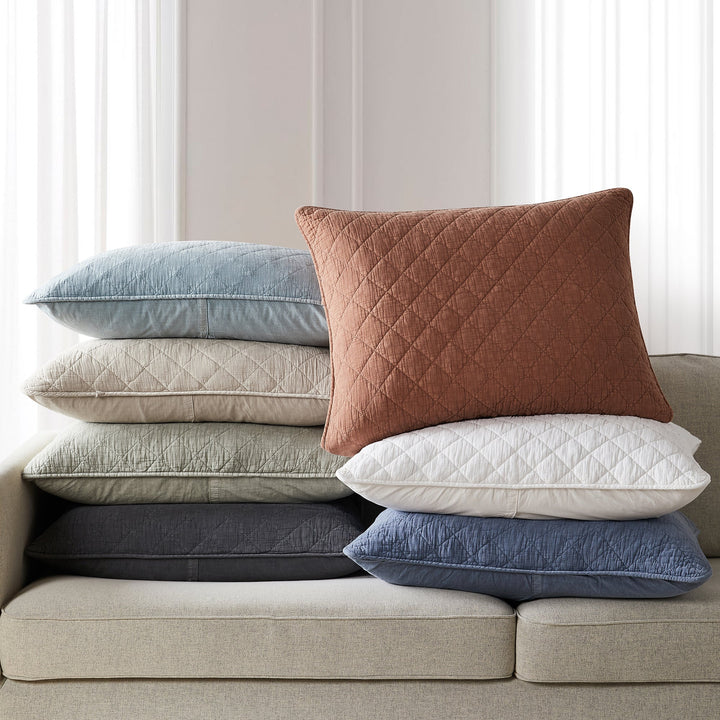 Diamond Stitch Stonewash Sham
