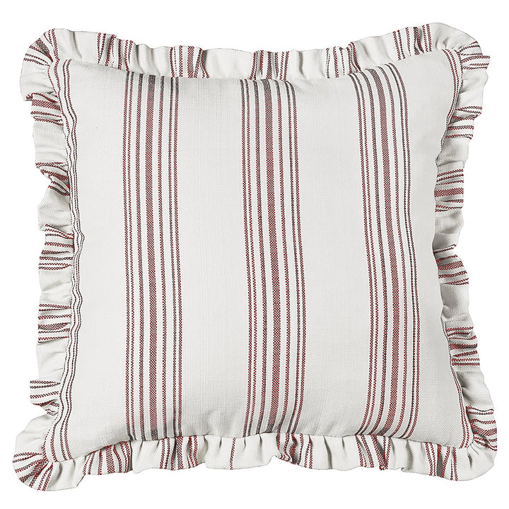 Horizon Striped Euro Sham w/ Ruffle