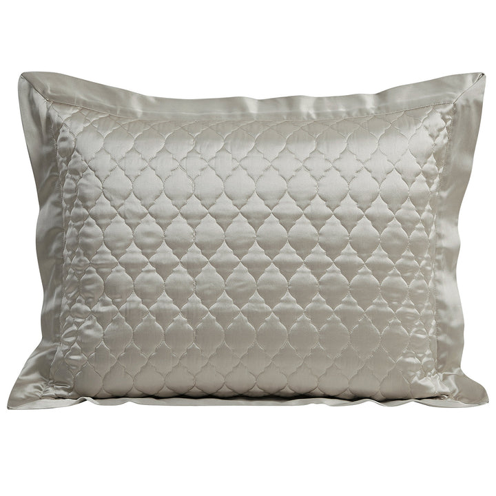 High Shine Satin Quilt Pillow Sham Set