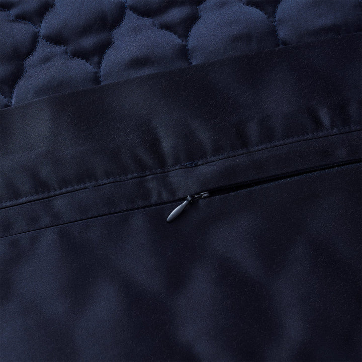 High Shine Satin Quilt Pillow Sham Set