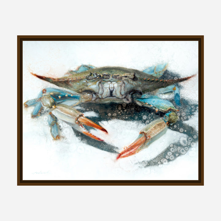 Feeling Blue Framed Canvas Art