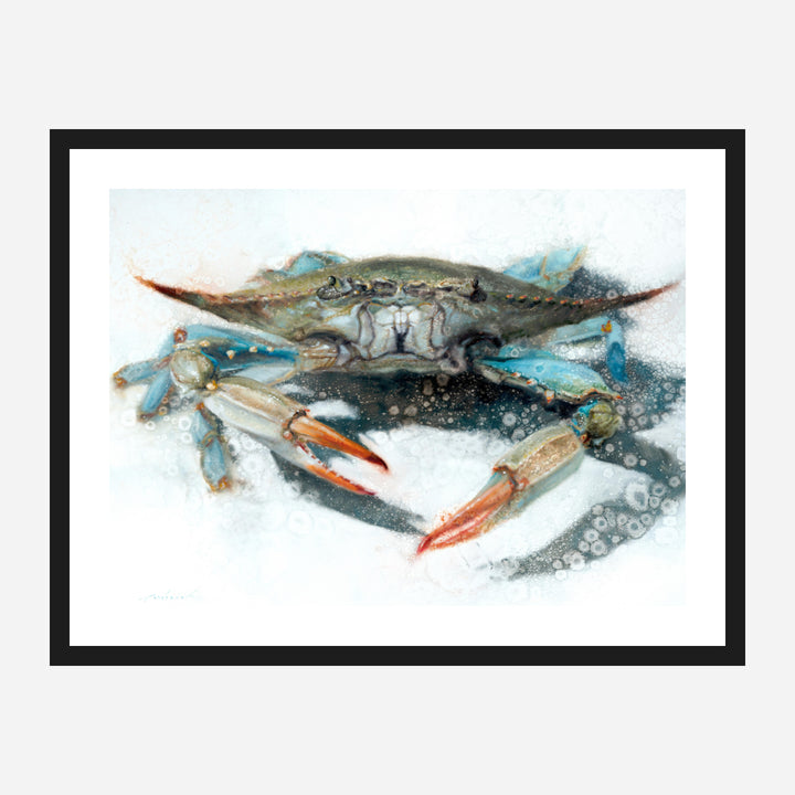 Feeling Blue Framed Canvas Art