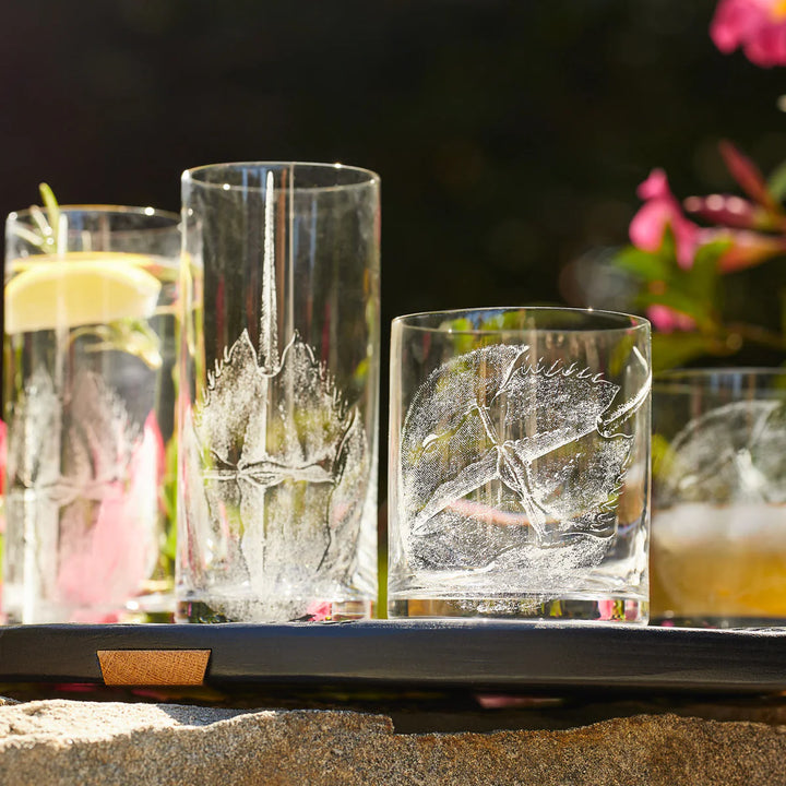 On The Rocks Horseshoe Crab Glasses - The Coastal Compass Home Decor