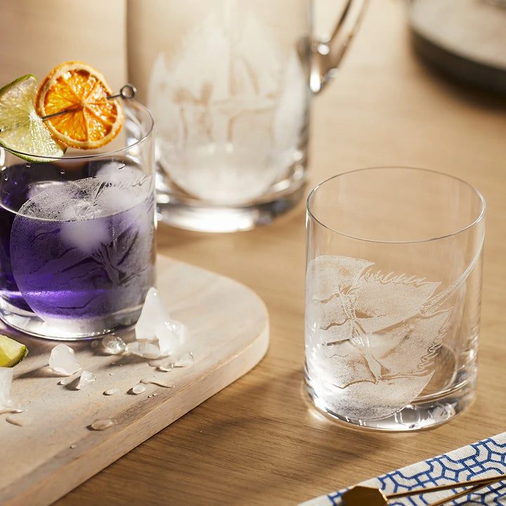 On The Rocks Horseshoe Crab Glasses - The Coastal Compass Home Decor