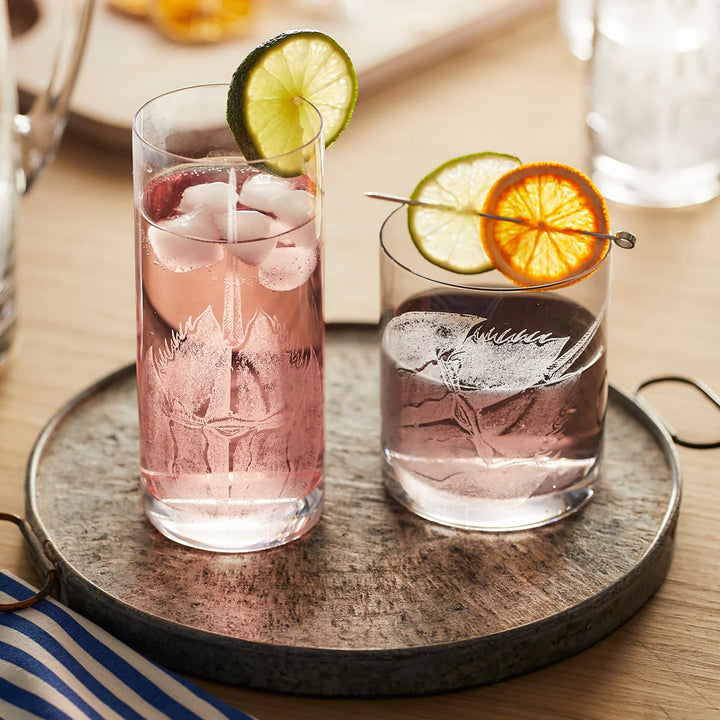 Horseshoe Crabs On The Rocks & Highball Glasses - The Coastal Compass Home Decor