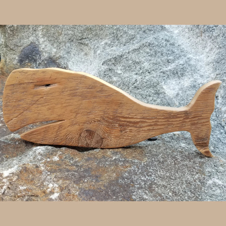 Reclaimed Wood Whale - Marina | Coastal Compass Home Decor