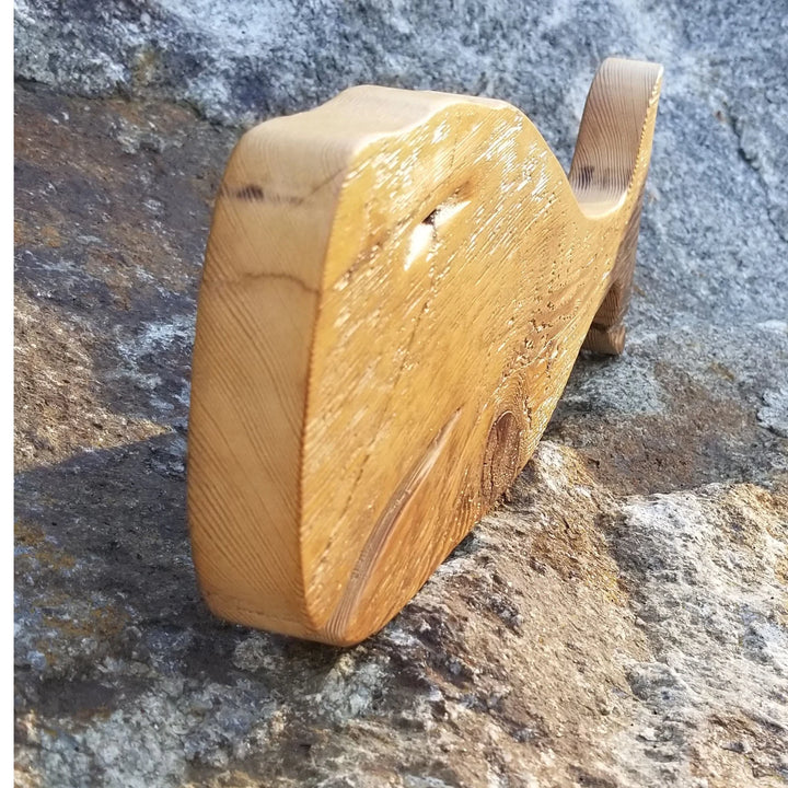 Reclaimed Wood Whale - Marina | Coastal Compass Home Decor