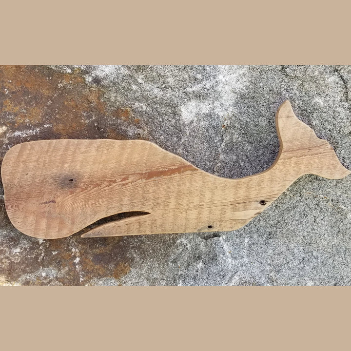 Reclaimed Wood Whale - Titan | Coastal Compass Home Decor