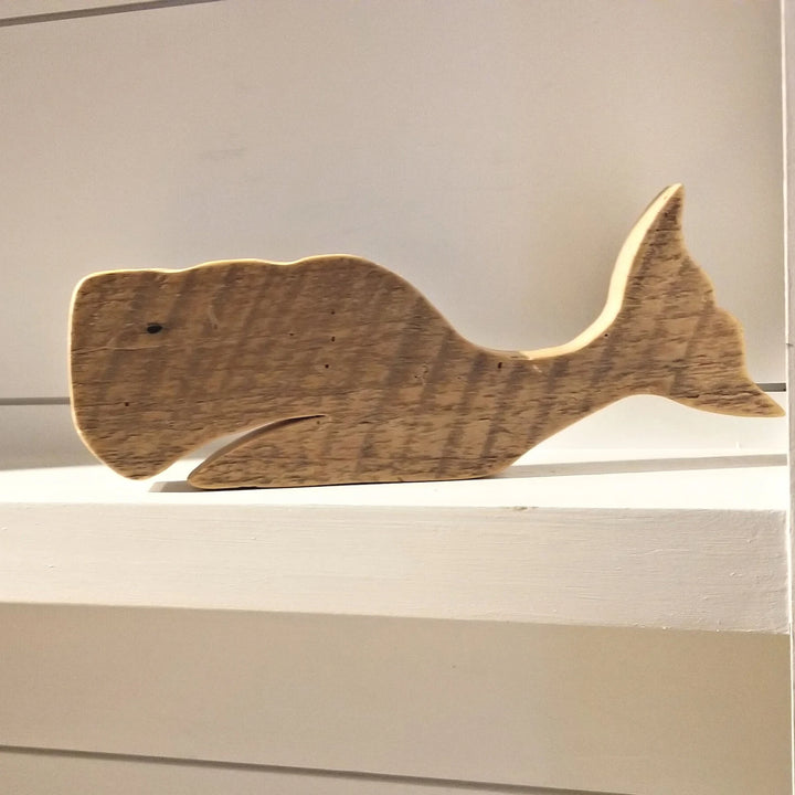 Reclaimed Wood Whale - Willy | Coastal Compass Home Decor
