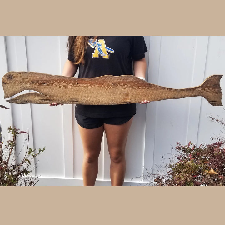 Reclaimed Wood Whale - Zeus | Coastal Compass Home Decor