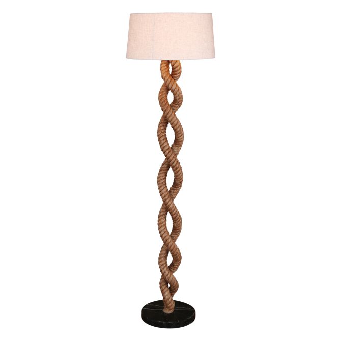 Rope Floor Lamp - Coastal Compass Home Decor