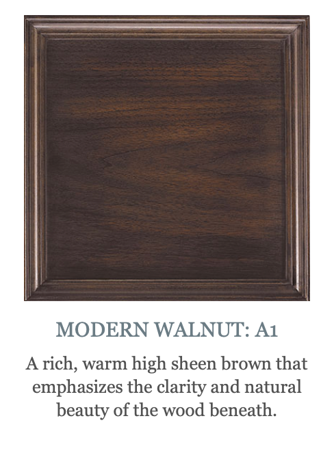 Modern Walnut Standard Finish