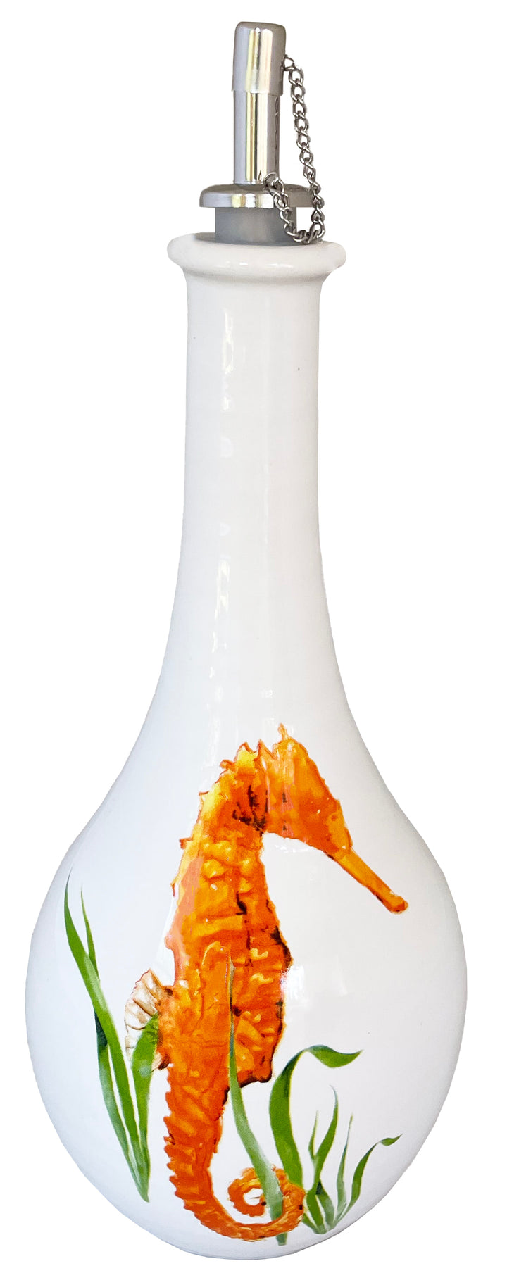 Seahorse Watercolor Oil Bottle