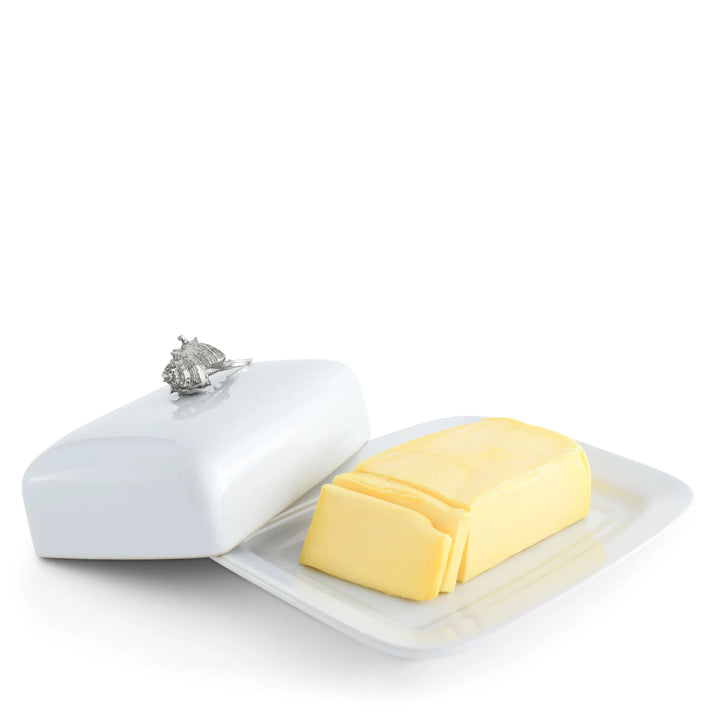 Stoneware Conch Shell Butter Dish
