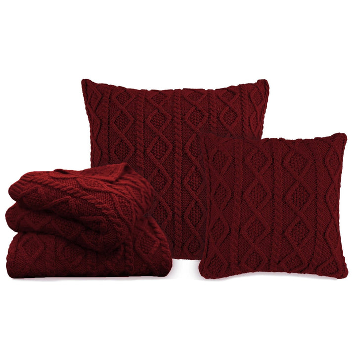 Cable Knit Throw Pillow