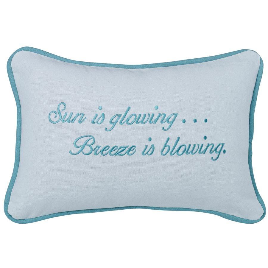 White Linen Beach Accent Pillow