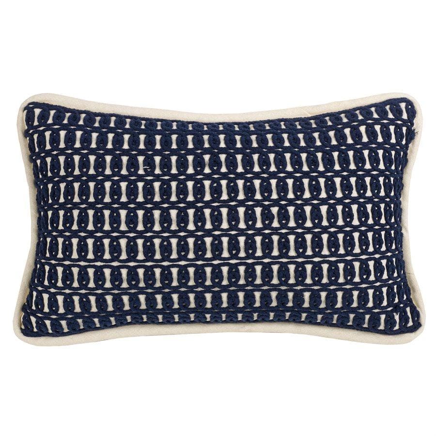 Indigo Rope Lumbar Pillow
