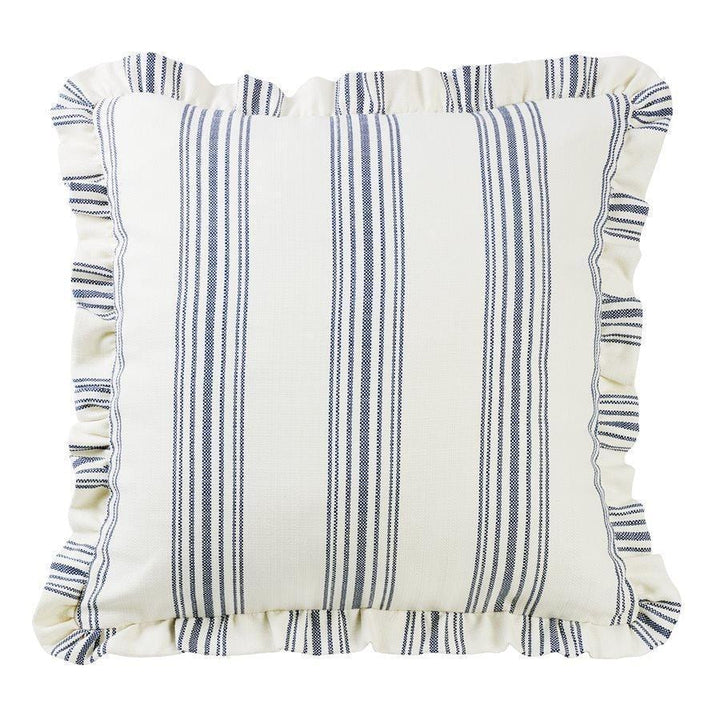 Horizon Striped Euro Sham w/ Ruffle