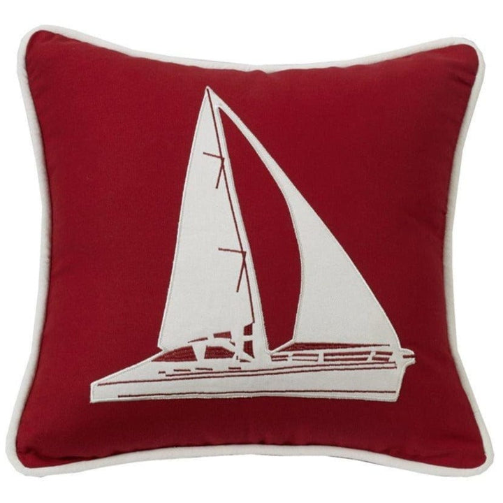 Sailboat Accent Pillow