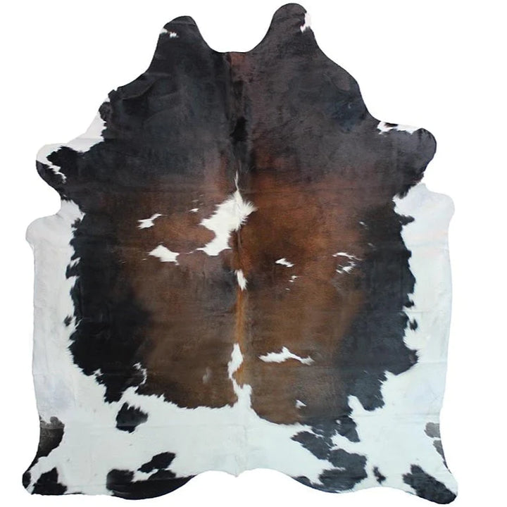 Brazilian tri color cowhide rug - The Coastal Compass Home Decor