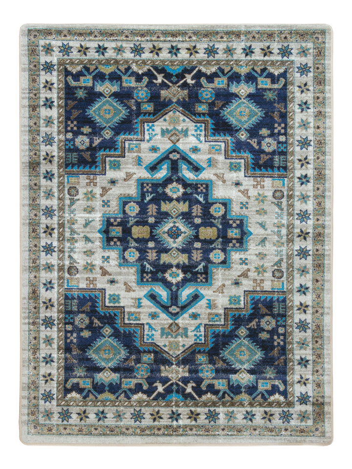 Dusk Blue Persian Rug • Coastal Compass Home Decor