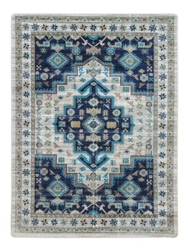 Dusk Blue Persian Rug • Coastal Compass Home Decor