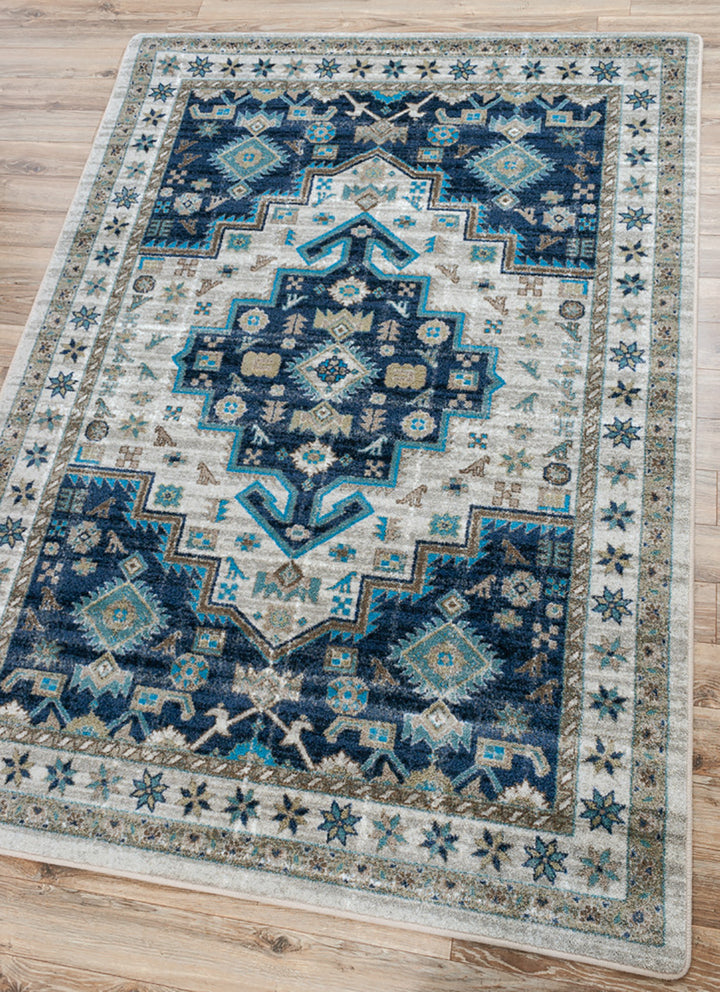 Dusk Blue Persian Rug • Coastal Compass Home Decor