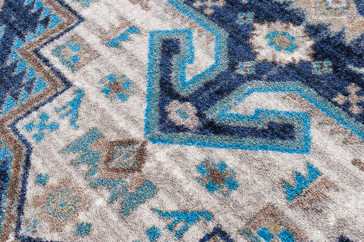Dusk Blue Persian Rug • Coastal Compass Home Decor